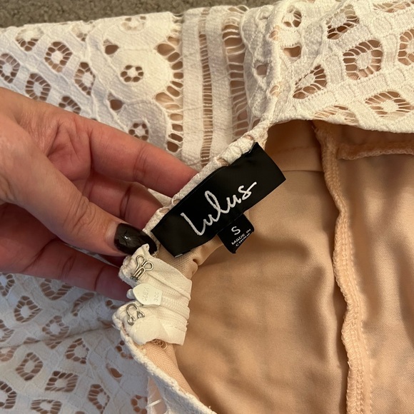 Lulus “Steal a Kiss” White Lace Open Back Dress | Women’s S - Picture 6 of 7